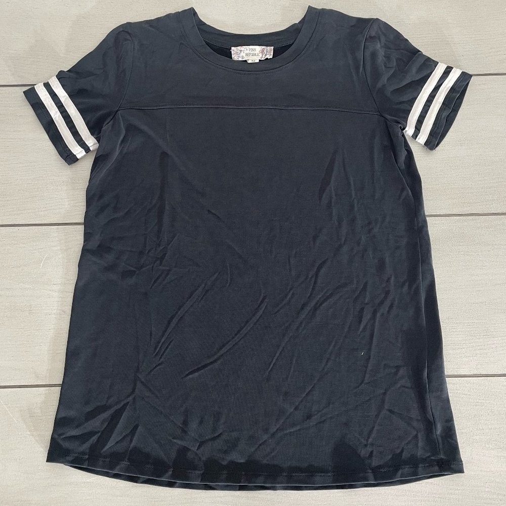 Pink Republic Black Baseball Tee (Women's XS)